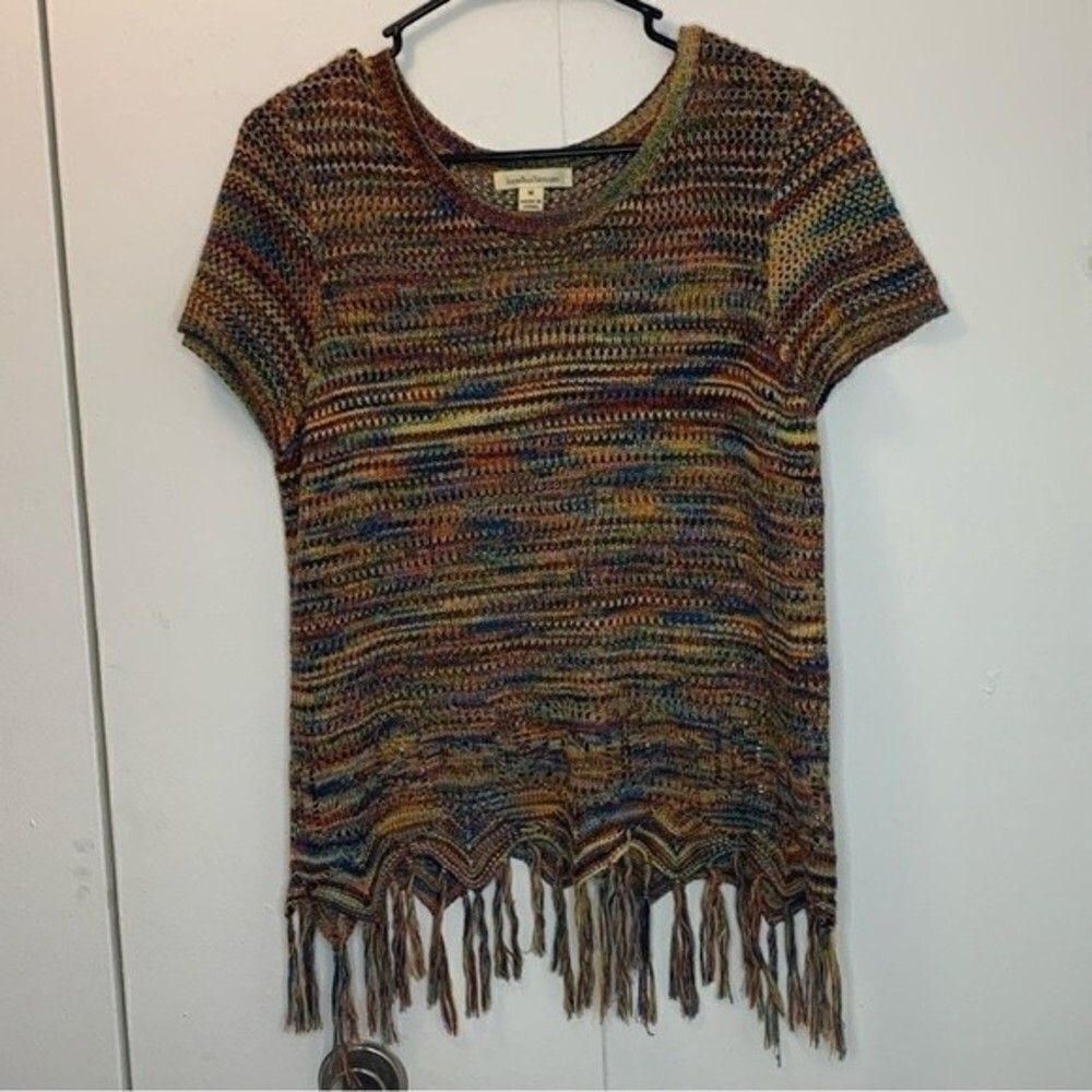 John Paul Richard Multicolor Knit Top Size Medium